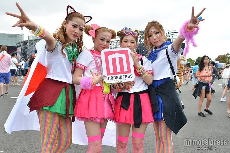 会場に集まったオシャレ女子たち