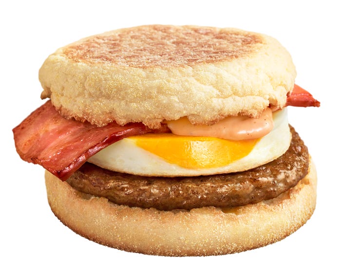 月見マフィン(提供写真)