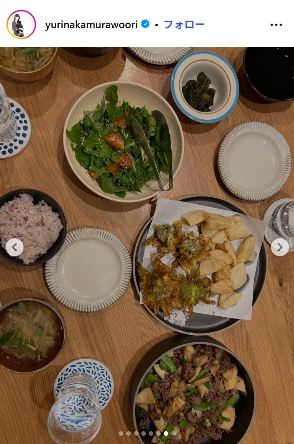 中村ゆりInstagramより