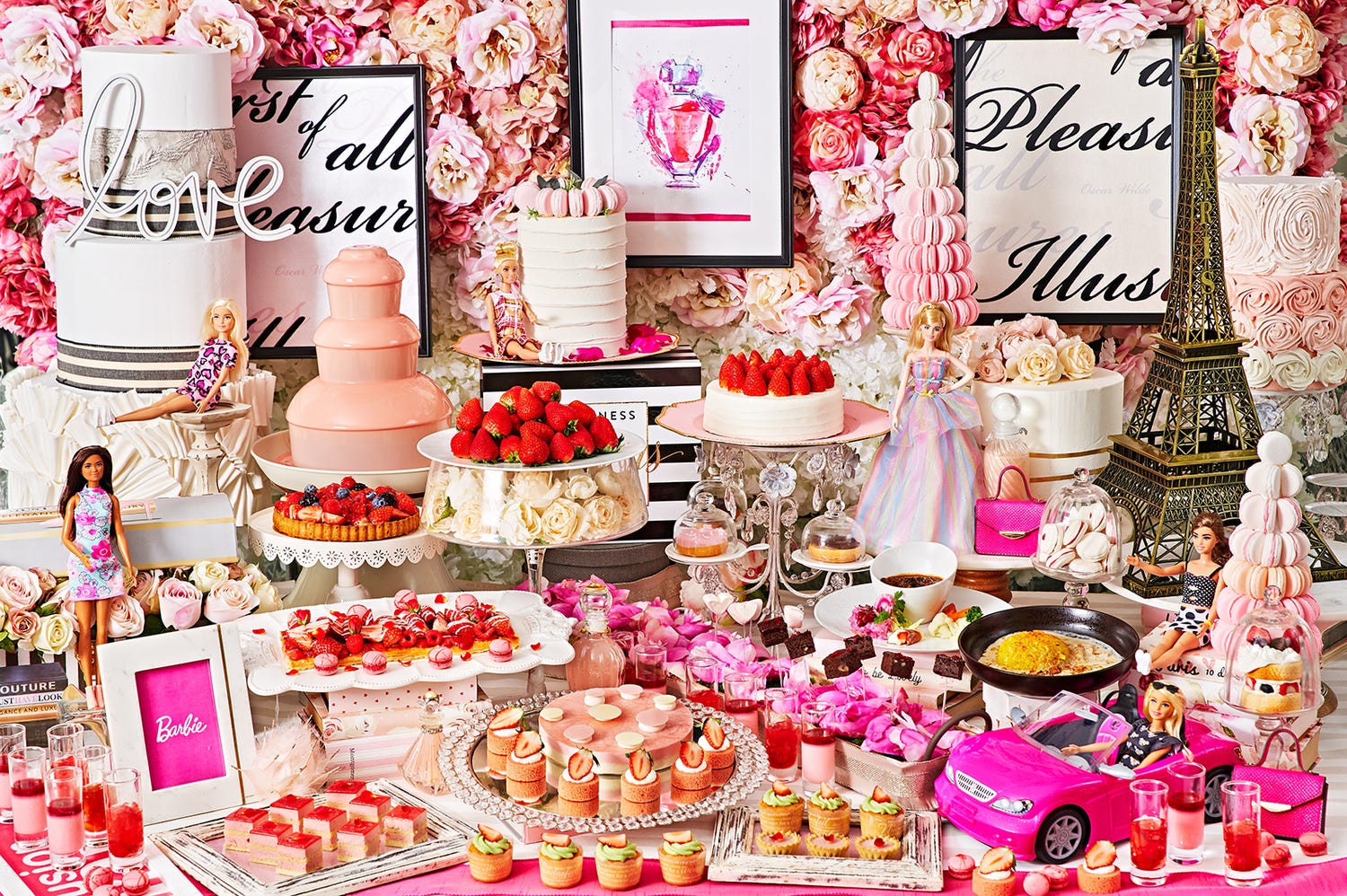 バービーコラボのいちごスイーツビュッフェ「ストロベリーホリック~Barbie in Paris~」表参道で開催