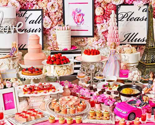バービーコラボのいちごスイーツビュッフェ「ストロベリーホリック~Barbie in Paris~」表参道で開催