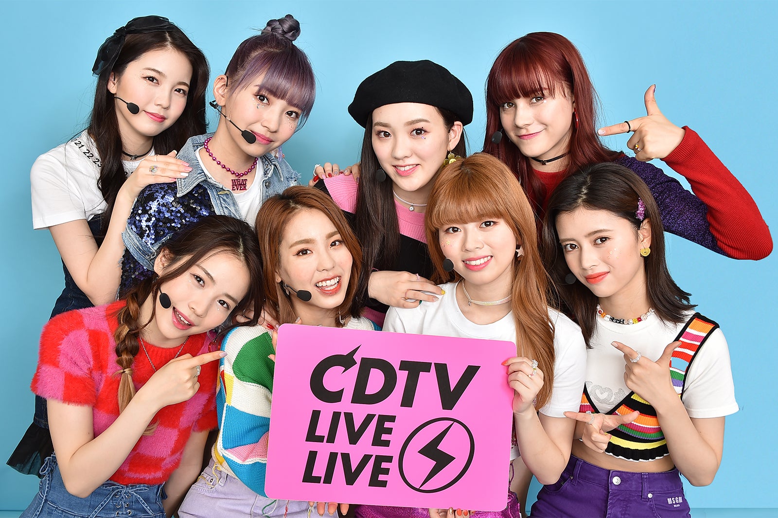 （後列左から）AYAKA、MAYUKA、RIO、NINA（前列左から）MAYA、MAKO、RIKU、RIMA （C）TBS