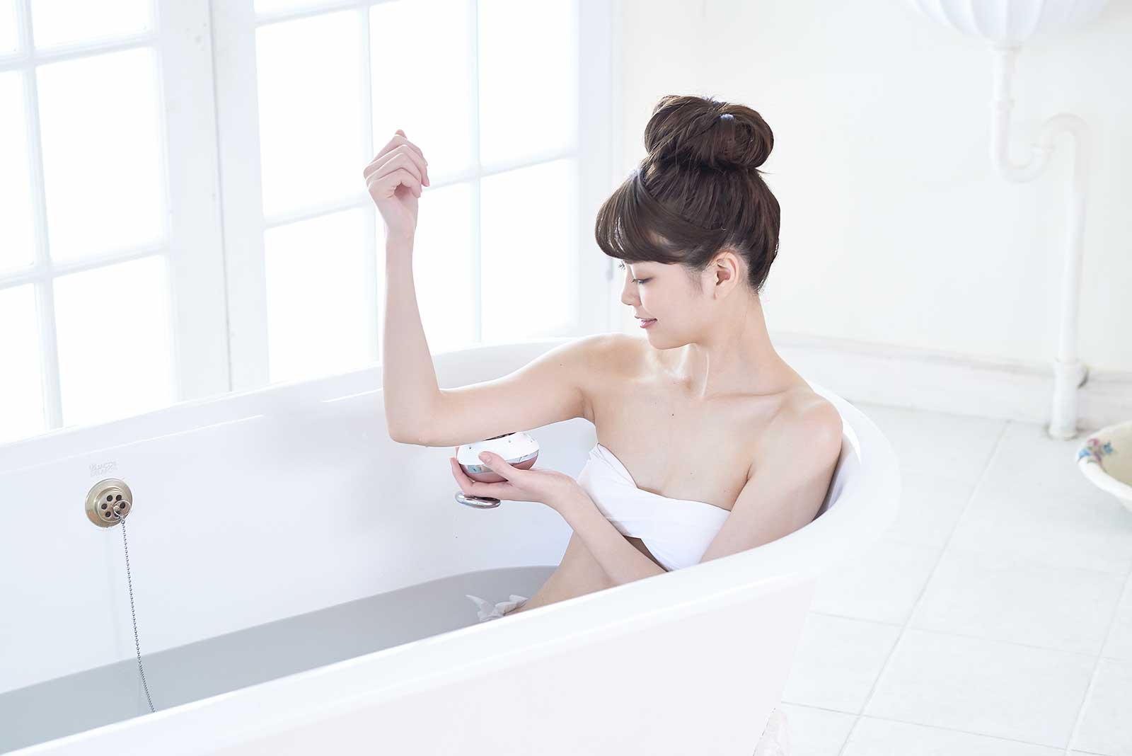 防水使用でお風呂でも使用OK