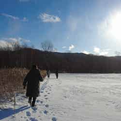 「KoKoNoKo」のツアーではガイドさん同行時のみ立ち入れる特別エリアのビオトープ付近を散策/提供画像