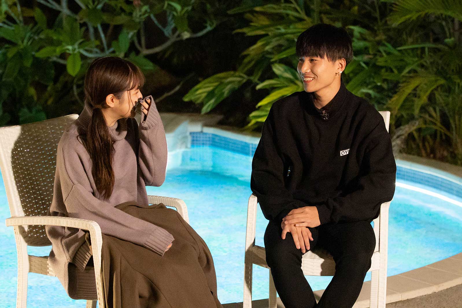 すずか、はると「今日、好きになりました。-卒業編2021-」（C）AbemaTV, Inc.