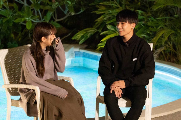 すずか、はると「今日、好きになりました。-卒業編2021-」(C)AbemaTV, Inc.