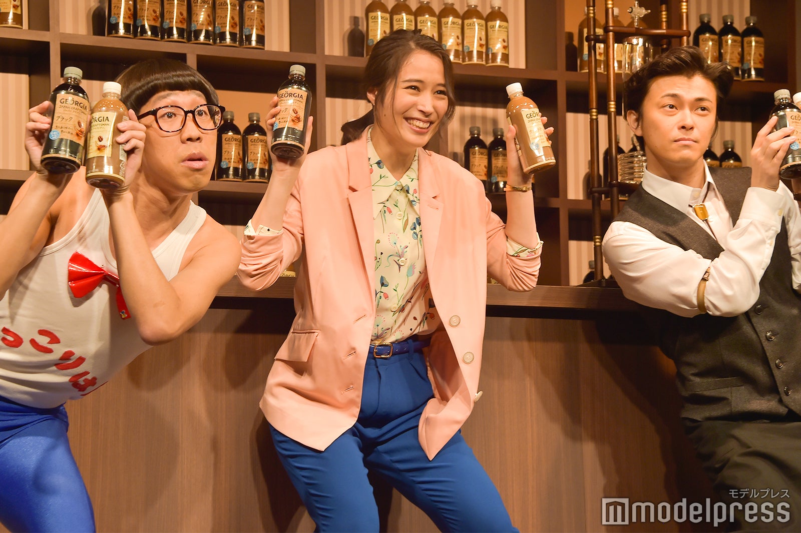 ひょっこりはん、広瀬アリス、勝地涼 （C）モデルプレス