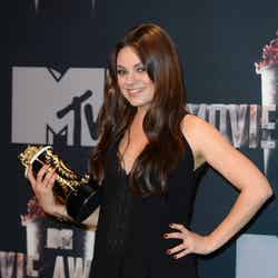 MTVムービーアワードで「最優秀悪役賞」を受賞したミラ・クニス。Newscom / Zeta Image