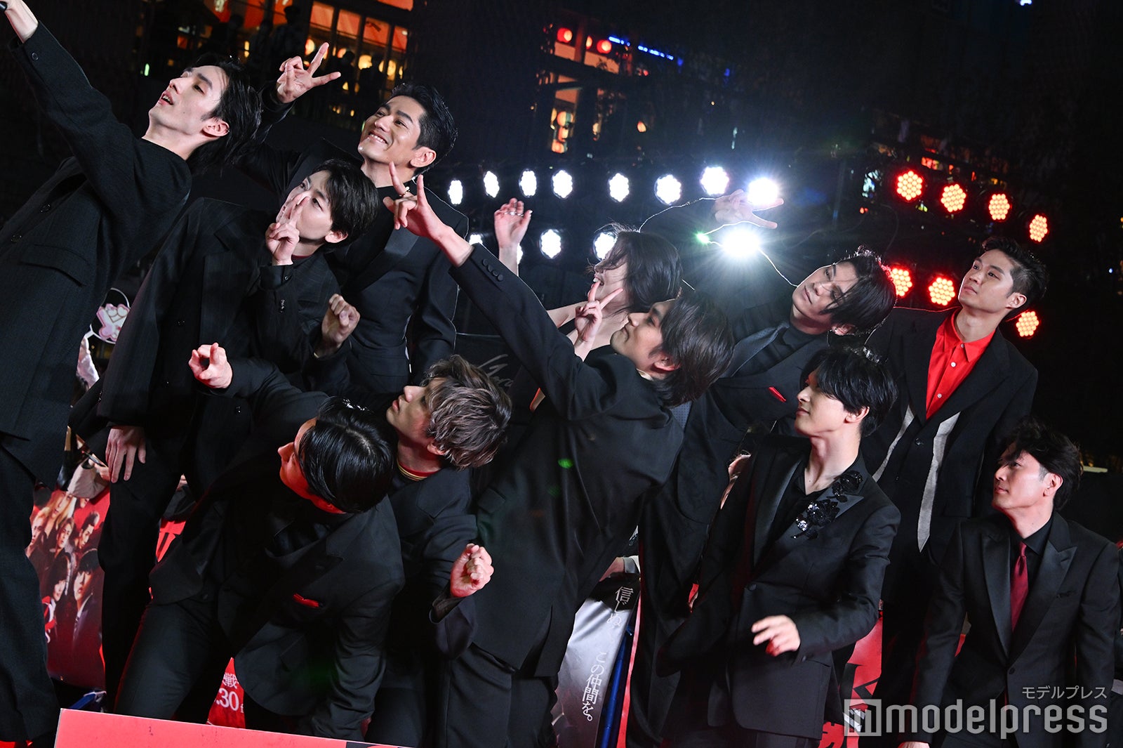 （後列）清水尋也、高杉真宙、永山絢斗、今田美桜、眞栄田郷敦、磯村勇斗（前列）杉野遥亮、山田裕貴、北村匠海、吉沢亮、間宮祥太朗（C）モデルプレス（C）モデルプレス