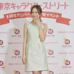 「東京キャラクターストリート」の5周年アニバーサリーにイベントに出席した優木まお