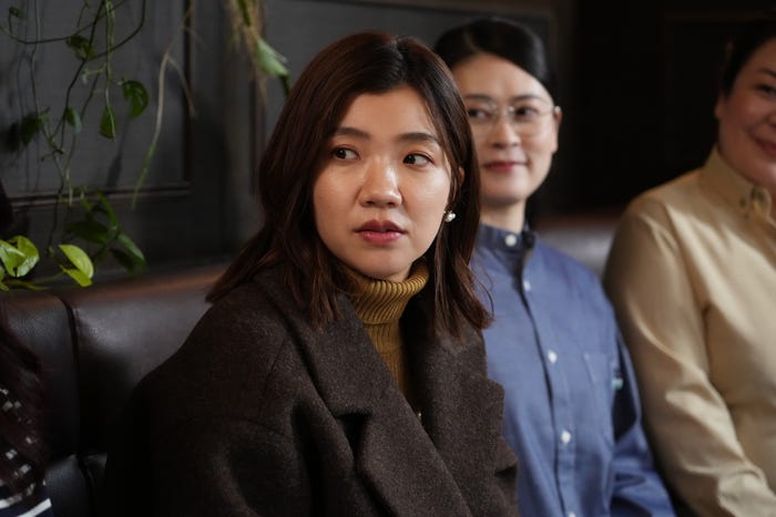 福田麻貴「婚活1000本ノック」第1話より(C)フジテレビ