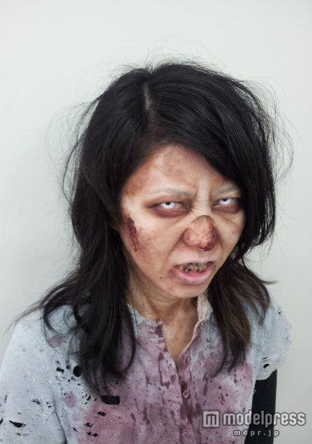 ゾンビ役は表情の怖さも重要／画像提供：スポーツワン