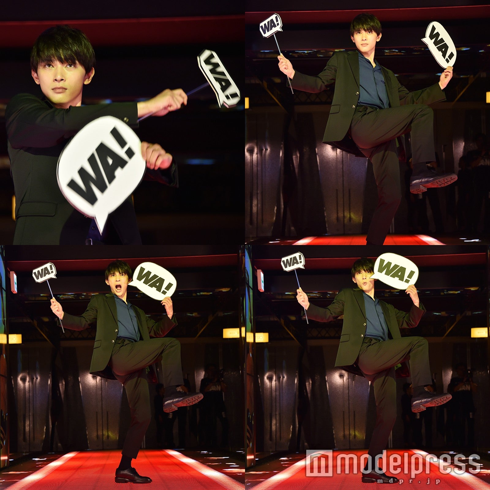 ポーズを決める吉沢亮　※左上から時計回り （C）モデルプレス