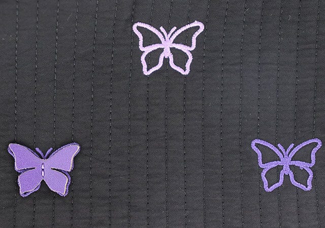 蝶刺繍 アナスイミニキルティングトートバッグ蝶刺繍