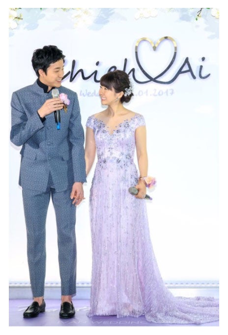 福原愛・江宏傑選手／福原愛オフィシャルブログ（Ameba）より