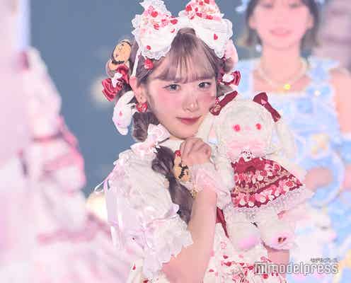 =LOVE齋藤樹愛羅、王道ロリータで魅力全開 リボンたっぷりヘアの甘めスタイル【関コレ2025S/S】