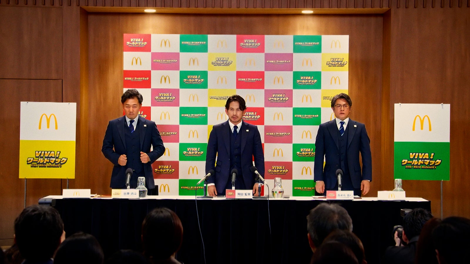 ワールドマック「代表発表」篇より（提供写真）