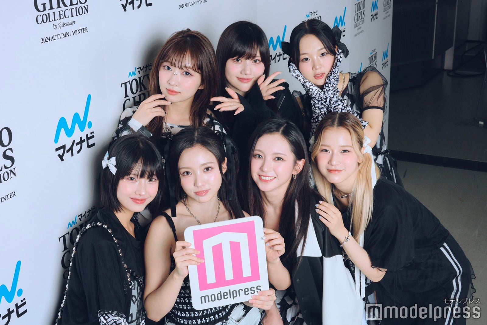 MADEIN／（上段）ミユ、セリナ、ガウン、（下段）ナゴミ、イェソ、マシロ、スへ（C）モデルプレス