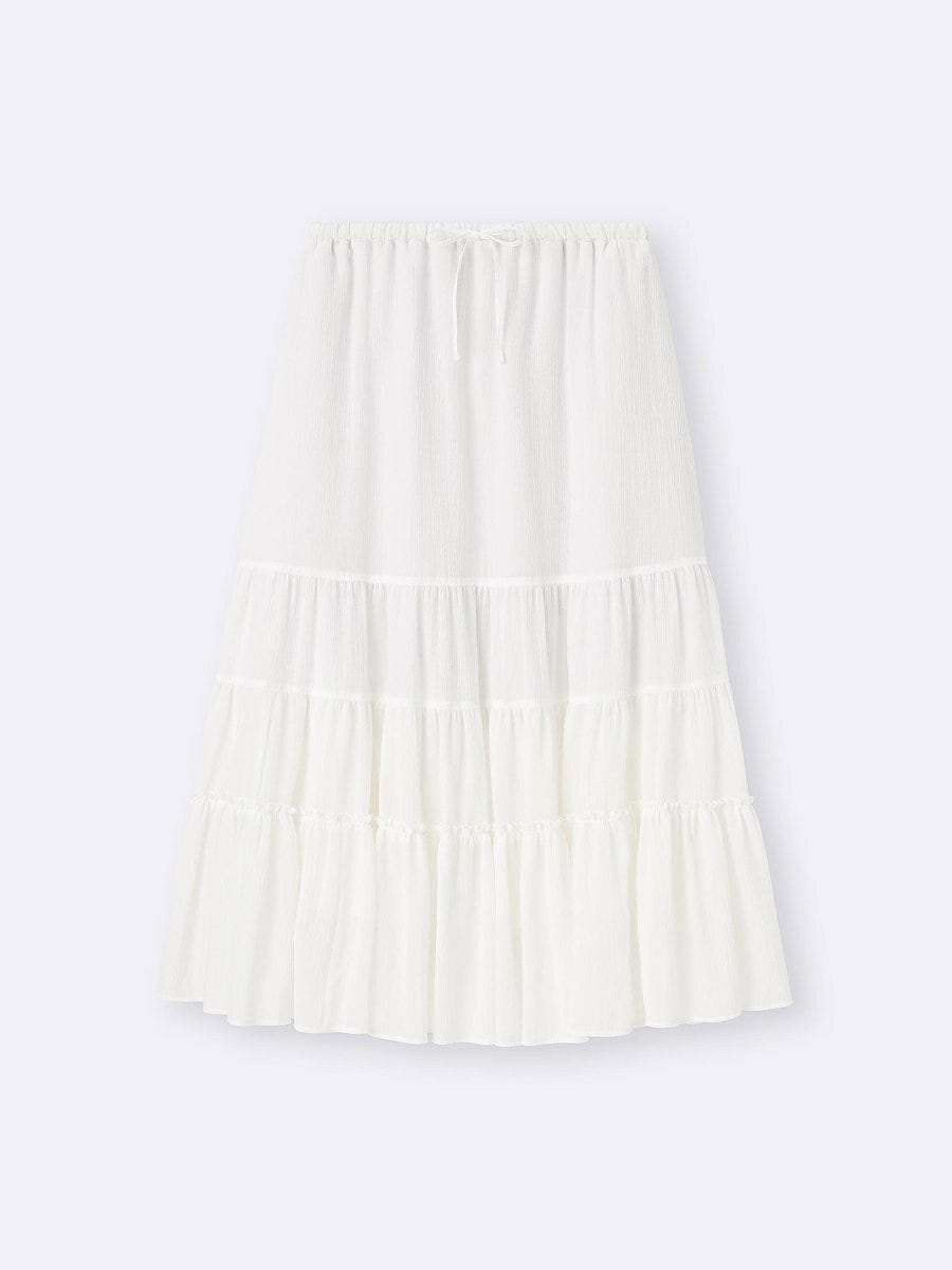 GUのティアードフレアスカート