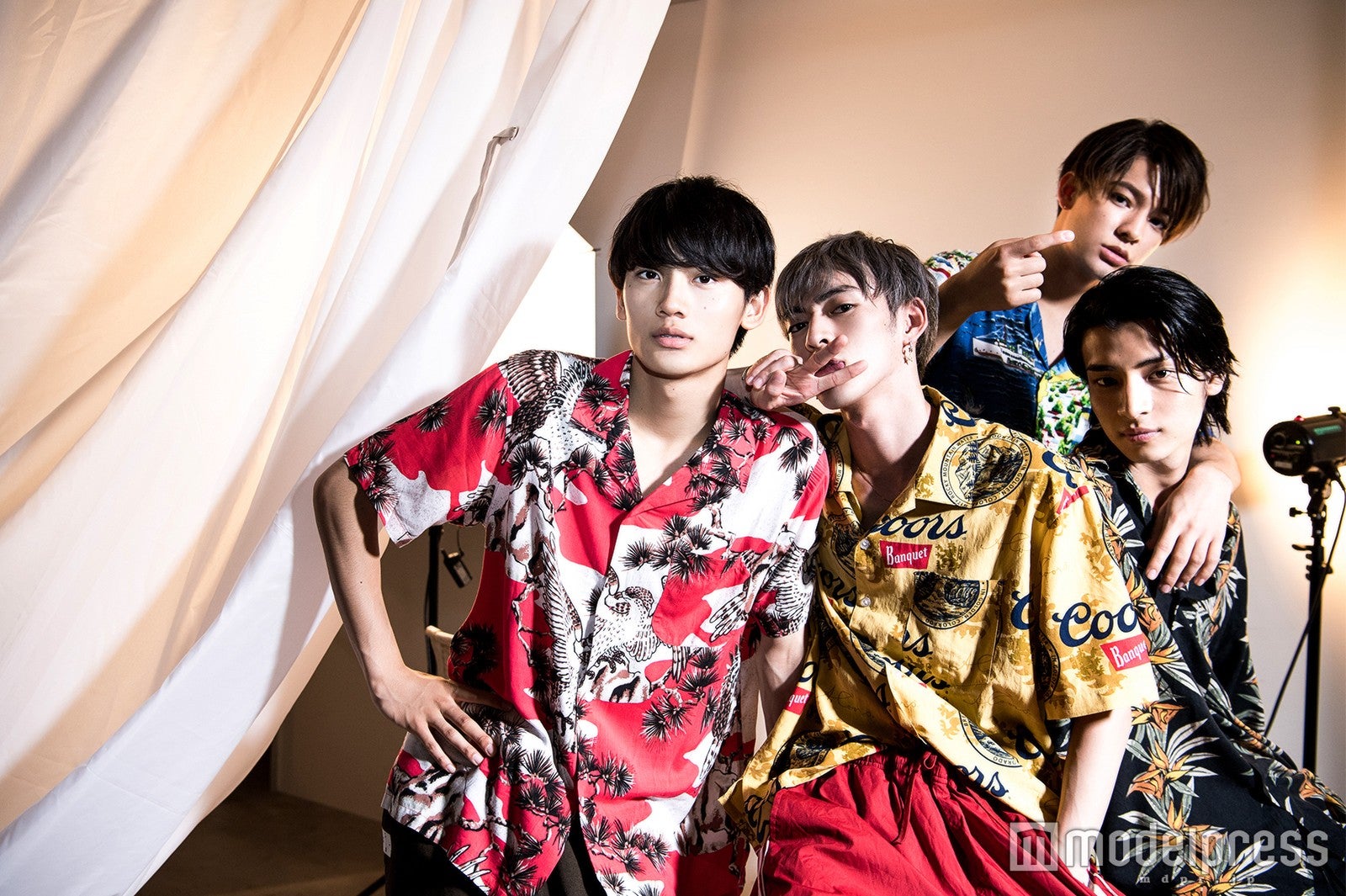 ANTIME（左から）Fu、U、Kauan、AM（C）モデルプレス