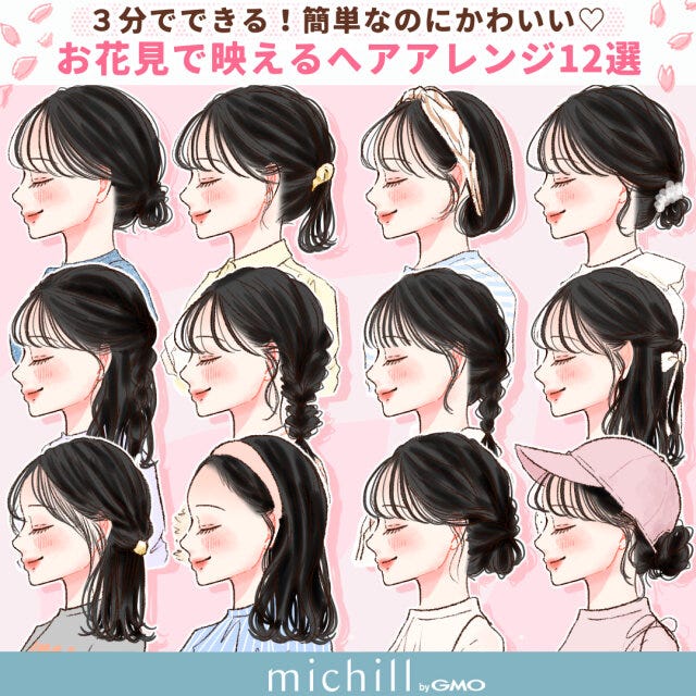 お花見シーンに挑戦したいヘアスタイル