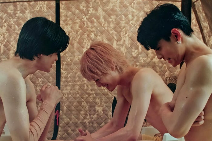 小川史記、上村謙信、関哲汰(C)映画「BATTLE KING!! Map of The Mind」製作委員会