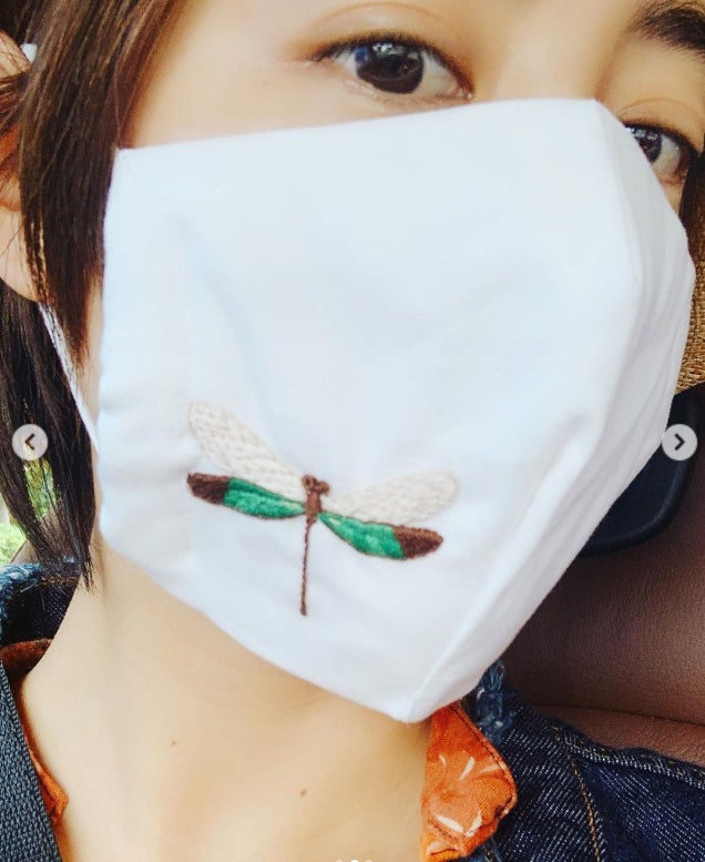 山本美月、“センス溢れる”刺繍入りお手製マスクに「商品化してほしい」「クオリティ高すぎる」と反響