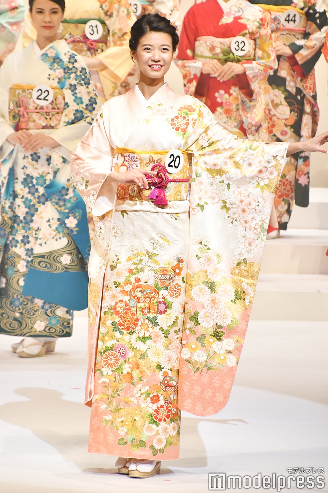 着物審査の様子／「2020ミス・インターナショナル日本代表選出大会」（C）モデルプレス