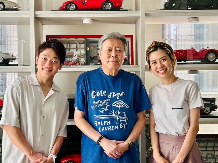 おばたのお兄さん、小倉智昭さん、山崎夕貴アナウンサー/おばたのお兄さんオフィシャルブログより