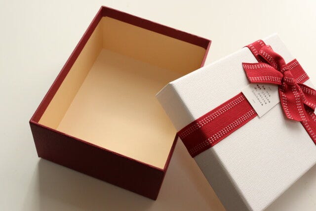 リボン長方形ギフトボックス(3サイズ) 内装 リボン長方形ギフトボックス(3サイズ) 内装