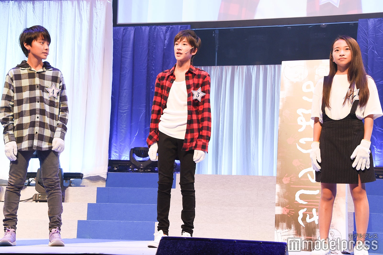 演技審査／大山真生くん、吉原徠地くん、山本麗美さん （C）モデルプレス