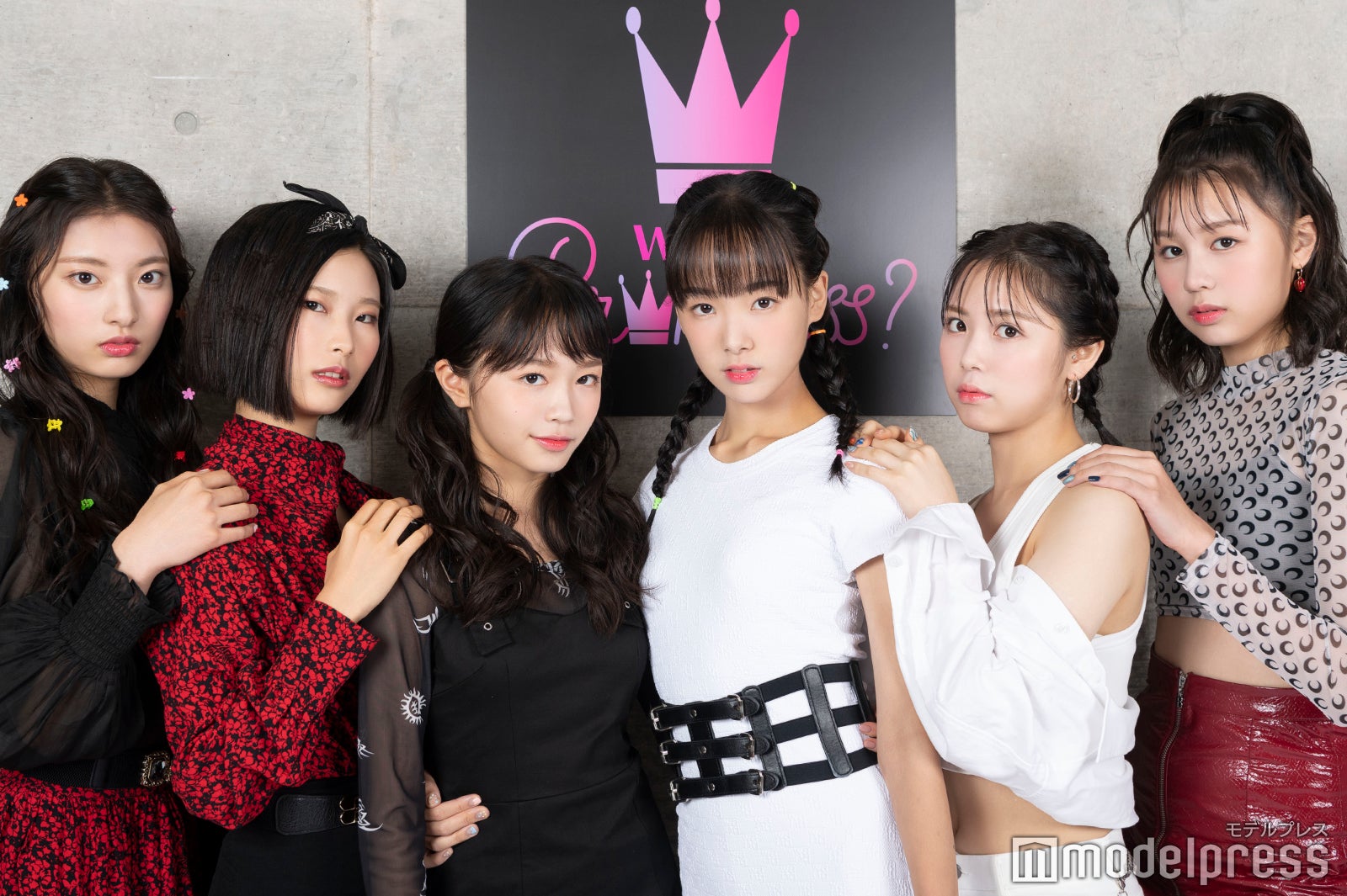 （第7話後）CHALLENGER組／（左から）YUU、RIO、YUKINO、UTA、AINA、RAN（C）モデルプレス