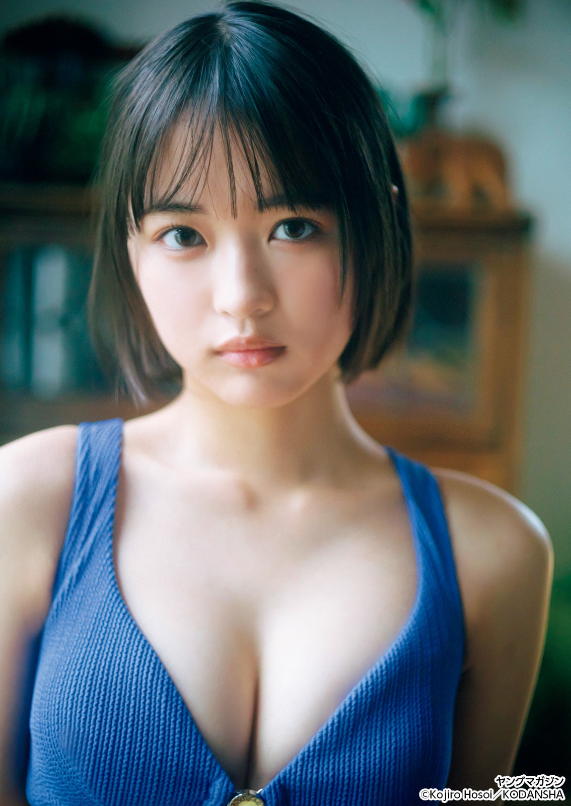 “奈良が生んだ新人女優”上田心暖、人生初グラビア挑戦 ふんわり美バスト開放