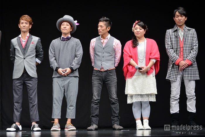 映画「想いのこし」完成披露舞台挨拶に駆けつけたHY