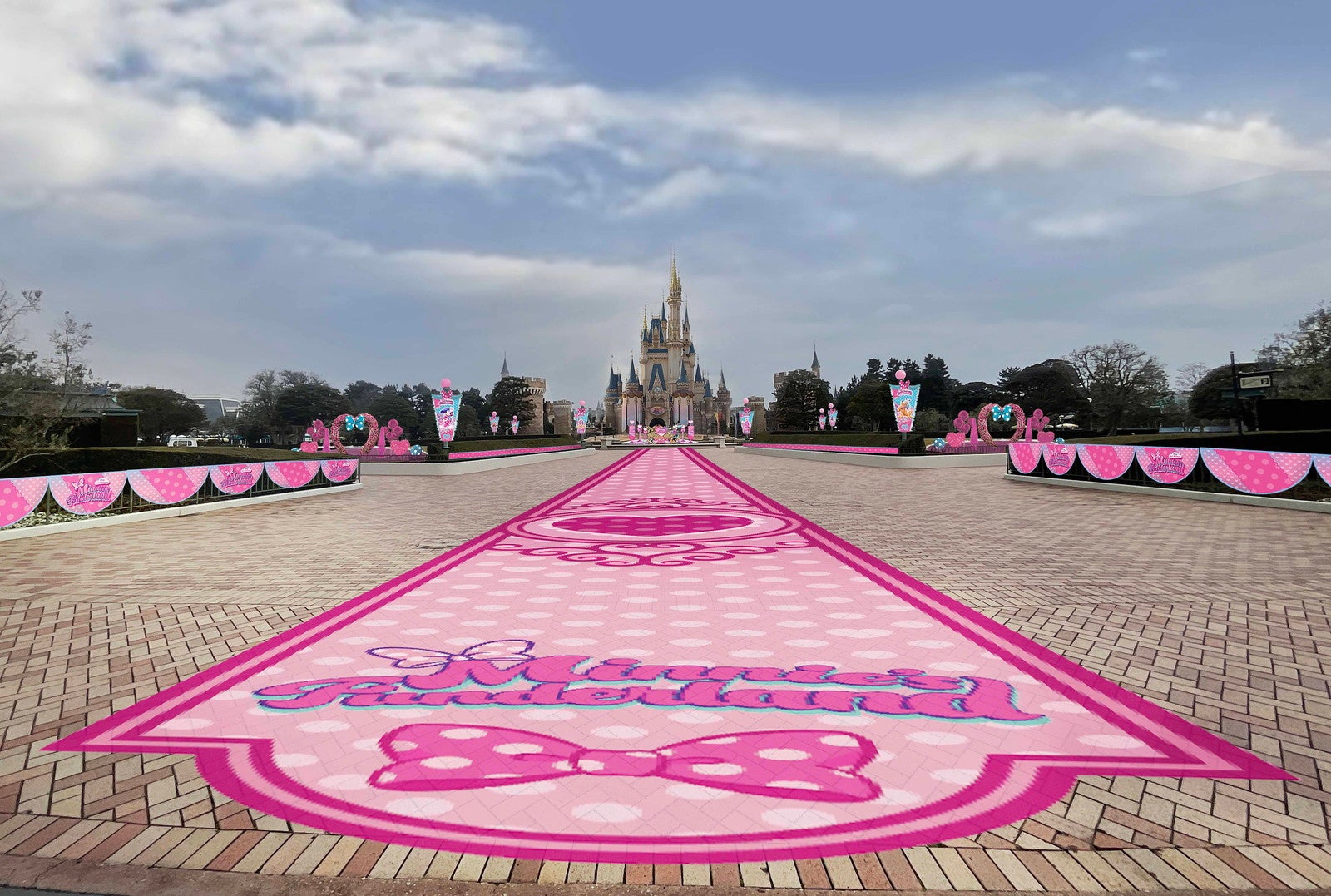 カーペット調のデコレーション（C）Disney