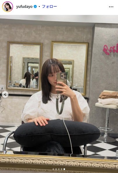 由布菜月Instagramより