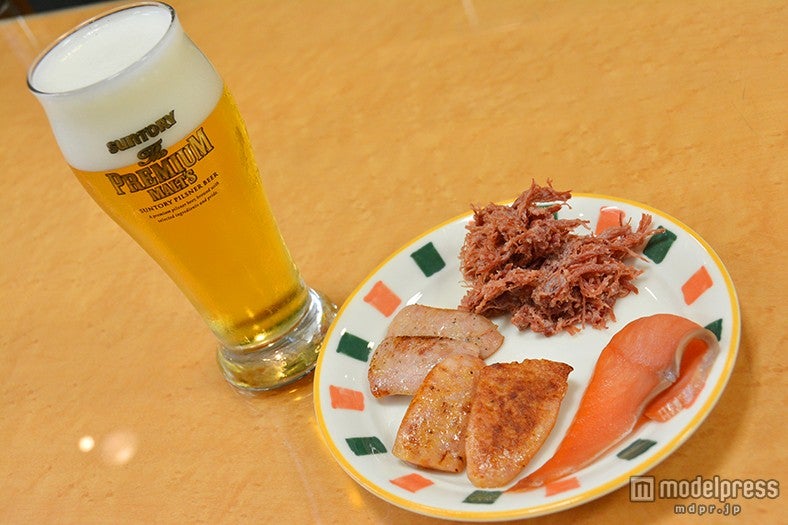 「ザ・プレミアム・モルツ」と共に「dancyu監修プレミアムギフト」3種の食べ比べが出来る「プレミアムなお試しセット」￥301