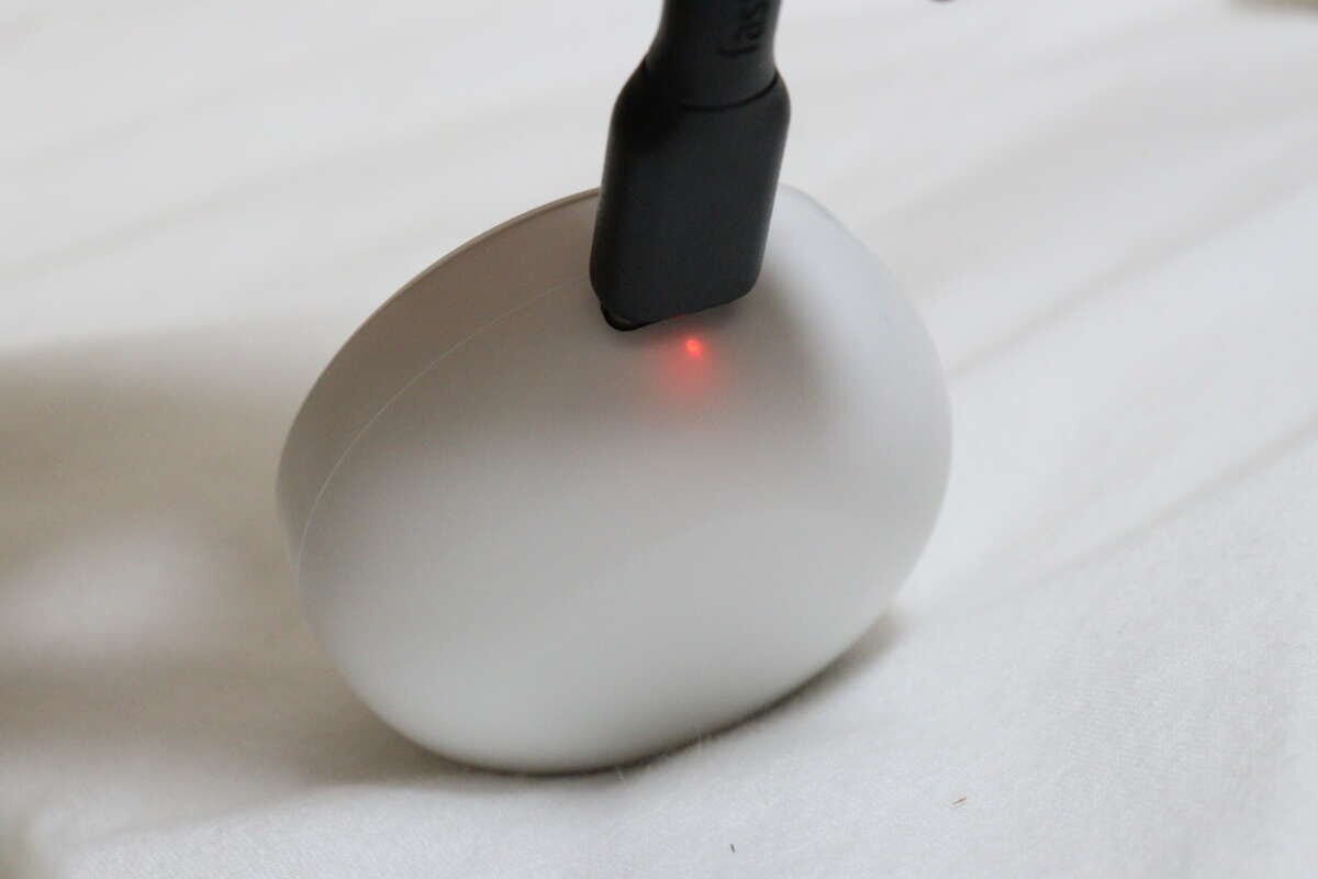 ワイヤレスステレオイヤホン　充電時