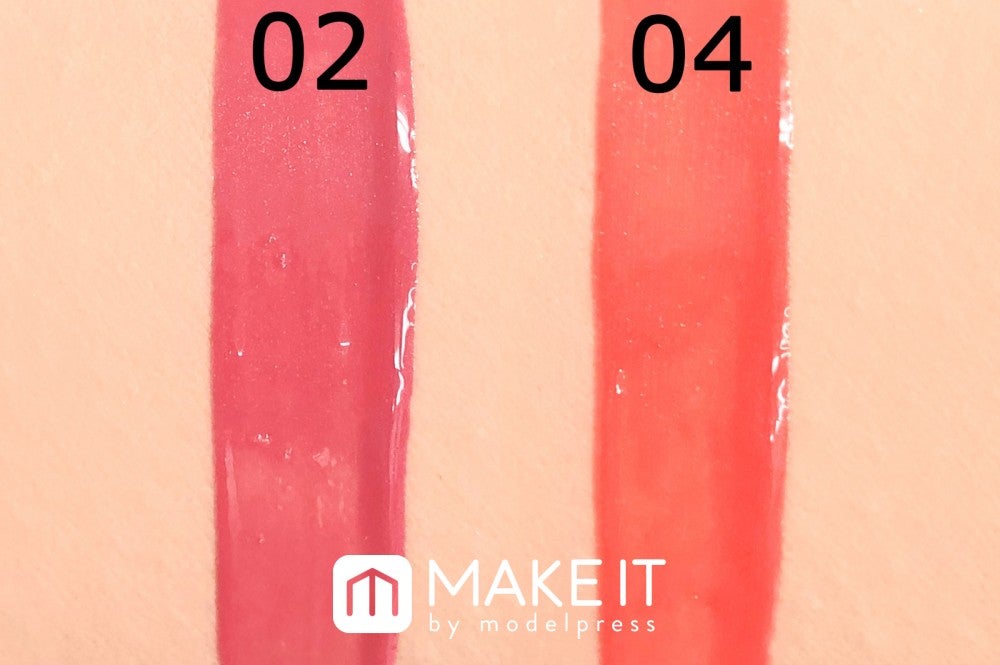 スウィーツスウィーツ／カラージュレリップ／（左から）02 ピオーネジュレ、04 ネーブルジュレ (C)メイクイット