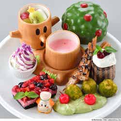 ウイスピーウッズのもりもりスイーツプレート2,580円(税別)※ココットを開けた様子(提供写真)