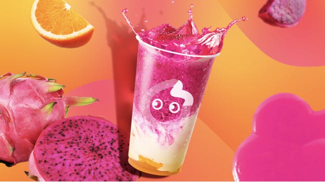 CoCo都可「トロピカルドラゴンフルーツ」華やかピンク&ヨーグルトのヘルシーな味わい