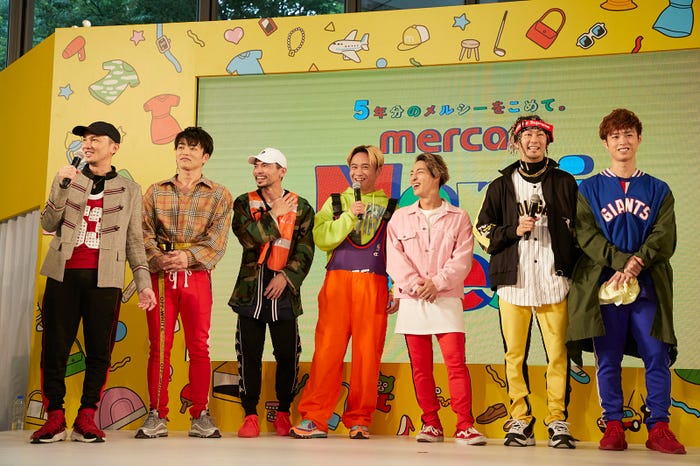 「mercari Merci Fes.」(メルカリメルシーフェス) に登場したDA PUMP(提供写真)