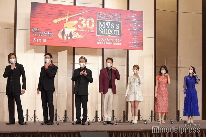 東山義久、伊礼彼方、駒田一、市村正親、高畑充希、昆夏美、屋比久知奈 (C)モデルプレス