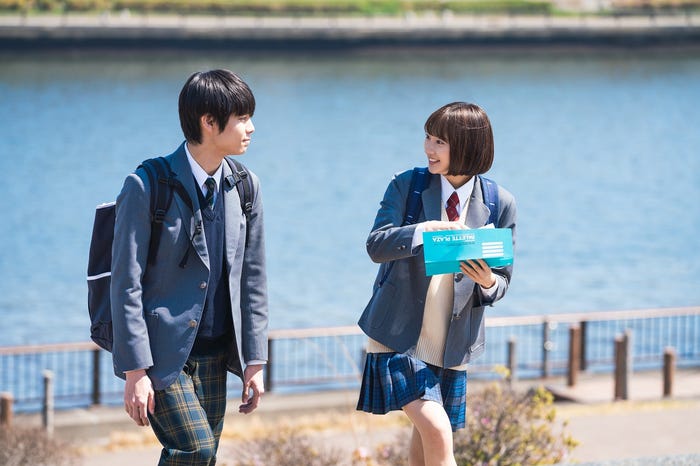 萩原利久、武田玲奈/「電影少女-VIDEO GIRL MAI 2019-」第4話より(C)『電影少女 2019』製作委員会