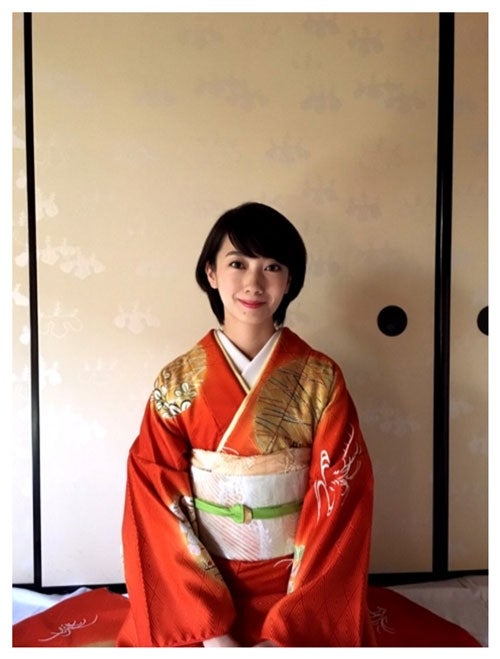 着物姿も美しい波瑠／波瑠公式ブログ（Ameba）より