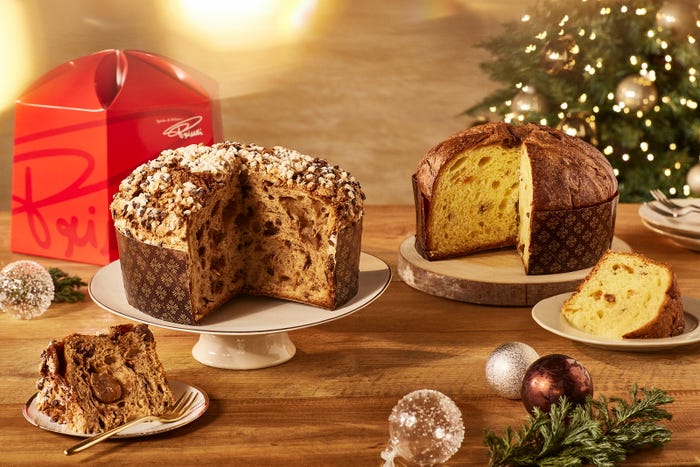 パネトーネ チョコラート マローネ(ボックス:直径 20cm)/¥7,810,パネトーネ クラッシコ(ボックス:直径 20cm)/¥7,090/画像提供:スターバックス コーヒー ジャパン