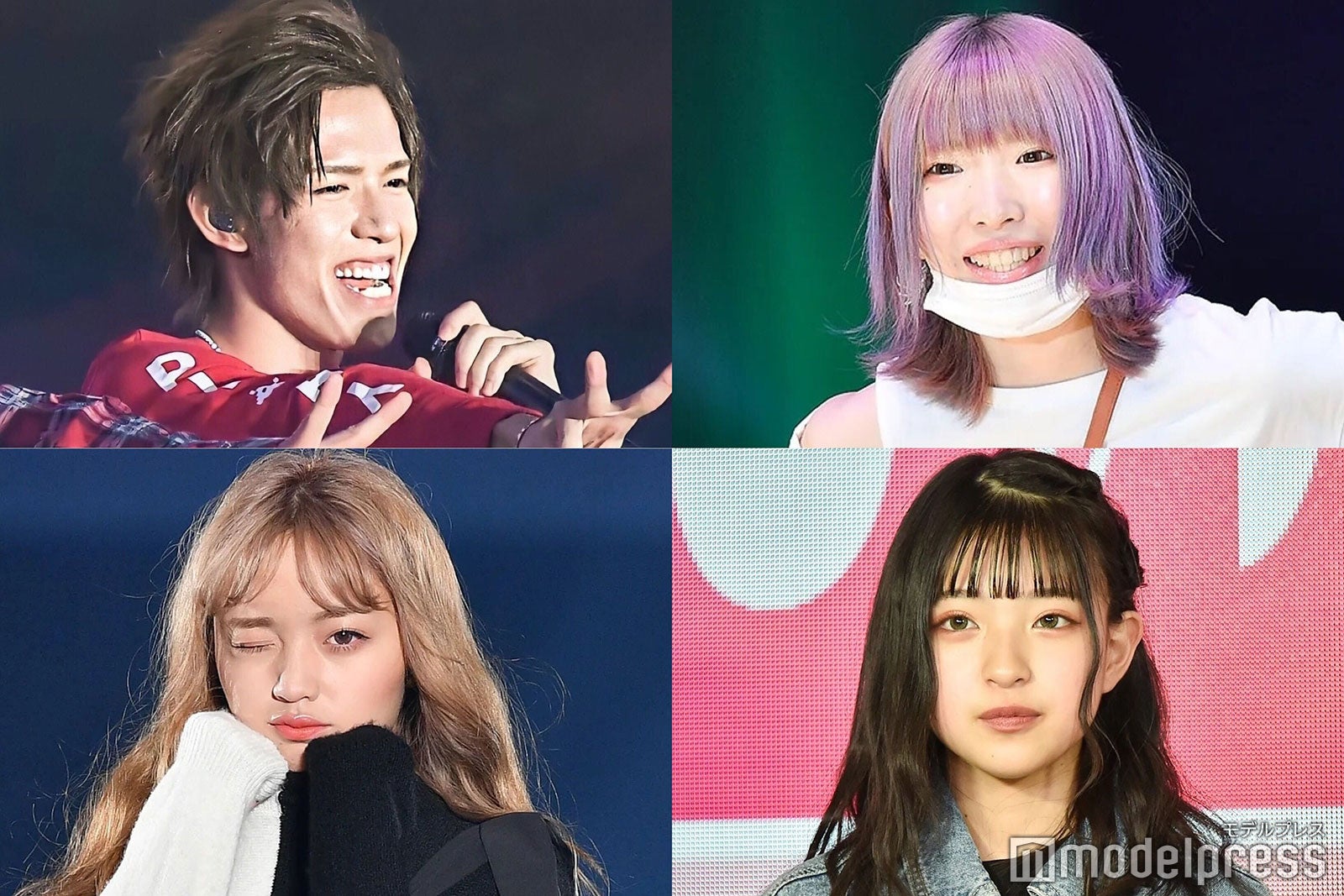 （左上から）テオくん、まあたそ（左下から）ねお、MINAMI（C）モデルプレス