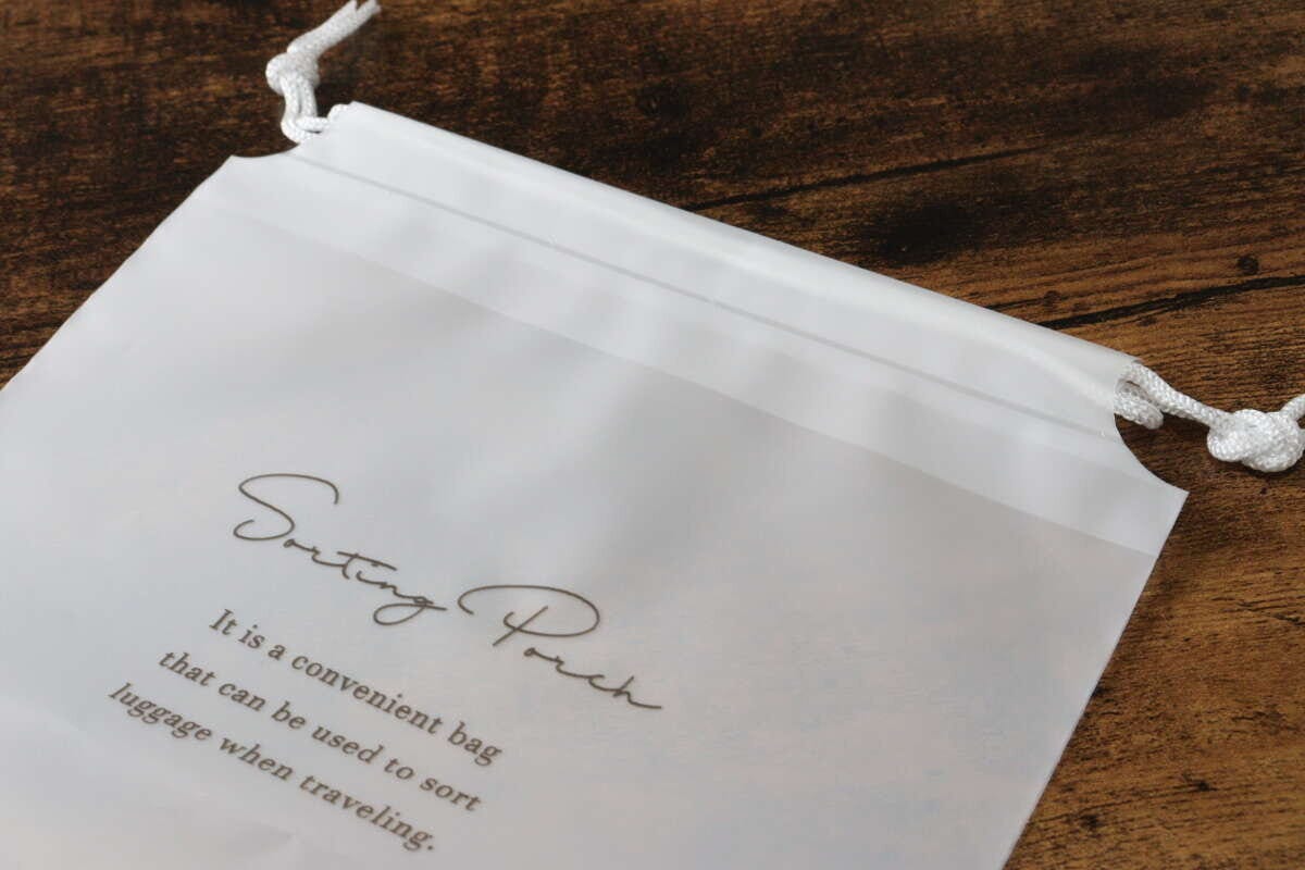 トラベルビニール巾着ポーチセット（fun