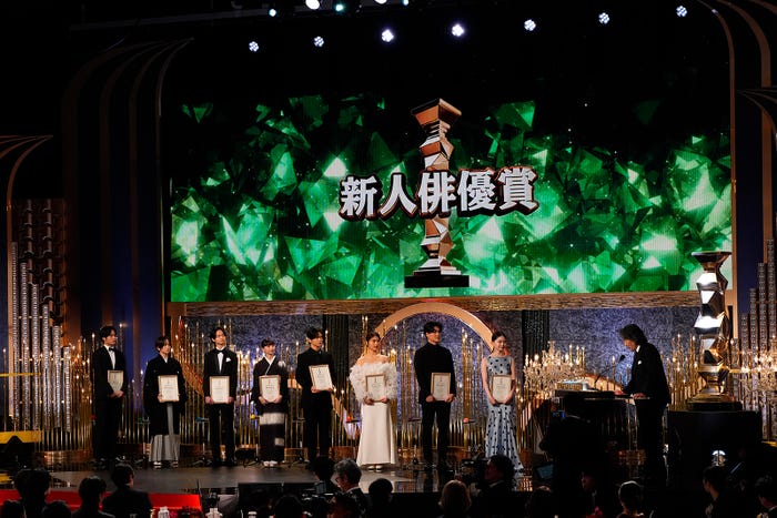 赤楚衛二、板垣李光人、越山敬達、齋藤飛鳥、齋藤潤、渋谷凪咲、森本慎太郎、山田杏奈、役所広司(C)日本アカデミー協会