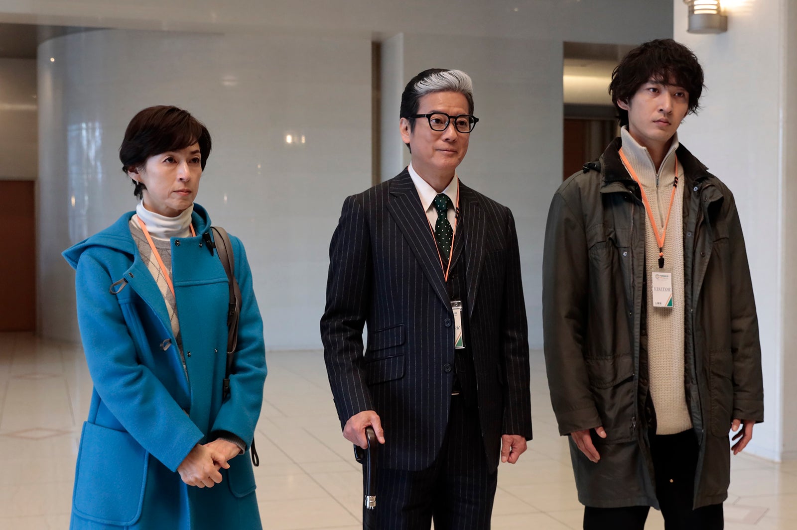 鈴木保奈美、唐沢寿明、上杉柊平「プライベートバンカー」第7話（C）テレビ朝日